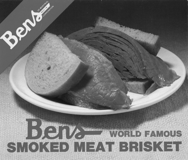 Deux exemples de documents recueillis chez Bens : Smoked Meat