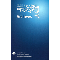Revue Archives | Volume 45 no 1