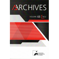 Revue Archives - Volume 48 no 2